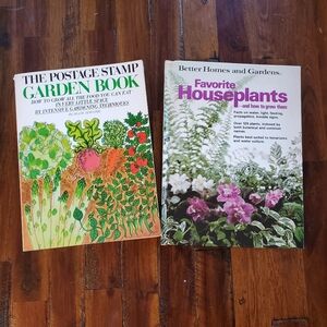 Better Homes and Gardens Favorite Houseplants Book and Postage Stamp Garden Book